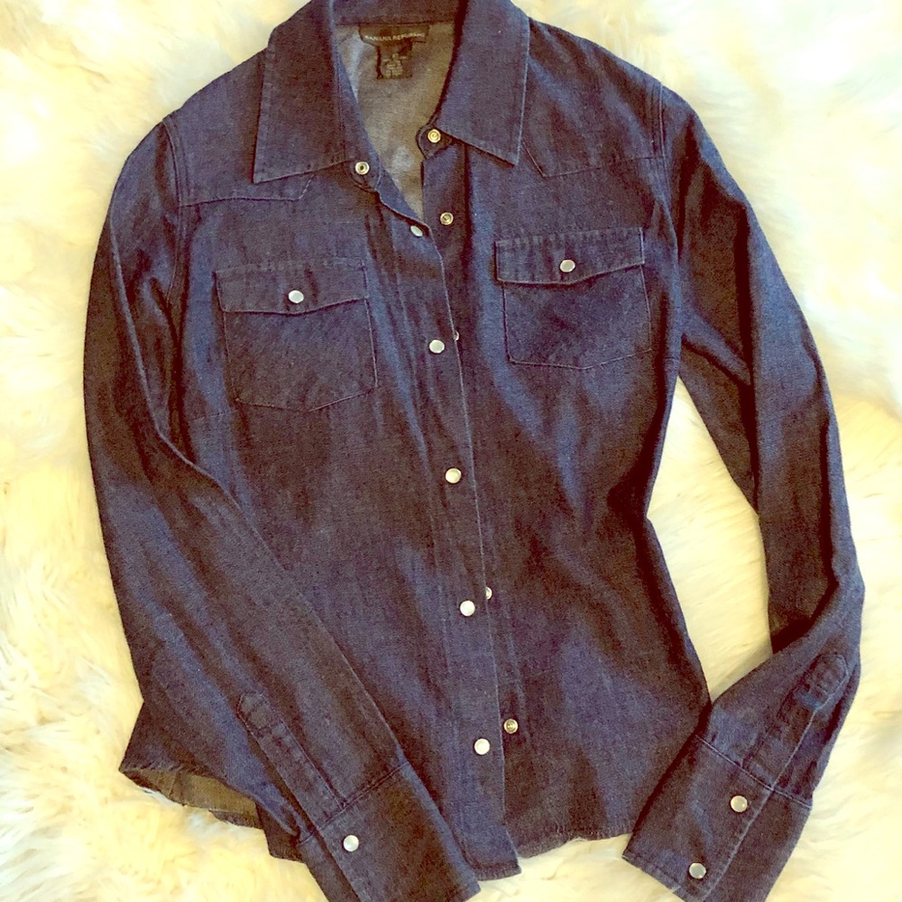 NWOT Banana Republic Denim Shirt